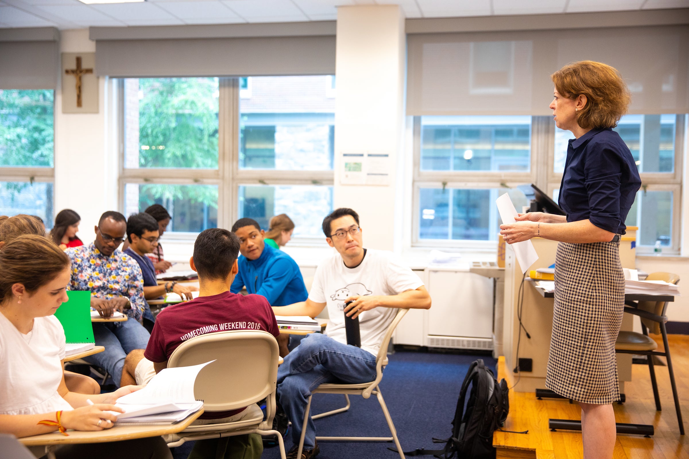 instructor in front of a class